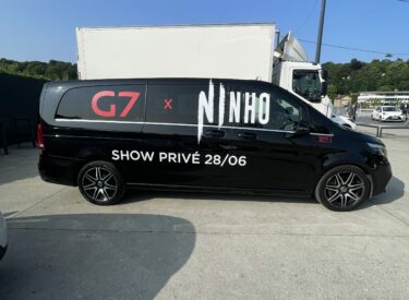 Marquage en DAO sur Mercedes Viano x G7 x Ninho